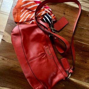 Coach leather purse coral/orange M1220-F19729